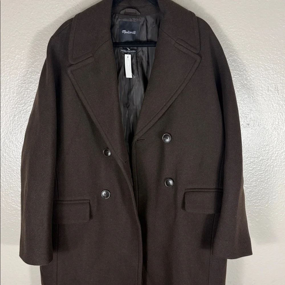 Madewell The Gianna Coat in Insuluxe Fabric Cold Brew - Picture 7 of 13